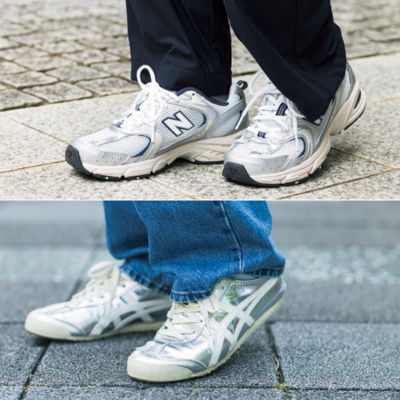 キレイめママの『スニーカー』が続々“シルバー”現象！人気ブランドとモデルは？