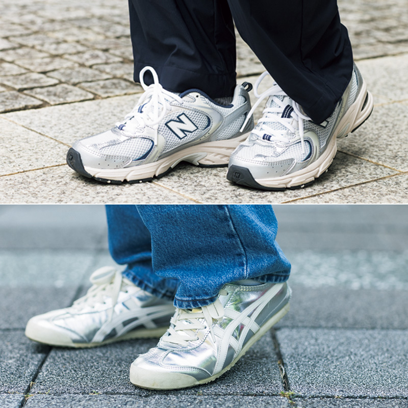 キレイめママの『スニーカー』が続々“シルバー”現象！人気ブランドとモデルは？