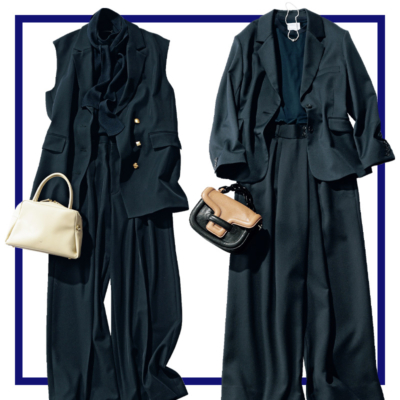 7000円台〜【保護者会、授業参観etc.】ネイビーセットアップの“好感度オシャレ”の整え方4選！