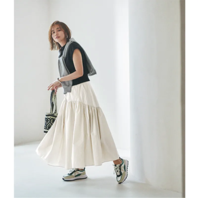 【スカート派の運動会】撥水ならカジュアルシーンにも！Tシャツに合わせるだけ
