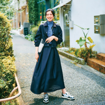 【スカート派の運動会】セットアップ風のワントーンでまとめてキレイめに！