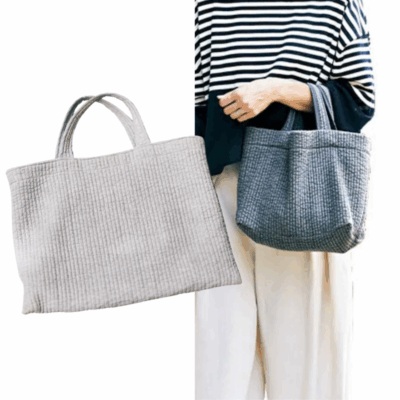 「ピオヌンナル」の別注も発見！個性を加える『シャレ布バッグ』が大ヒット