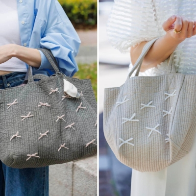 【ジプソフィアのリボンバッグ】で公園の日に甘さをプラス