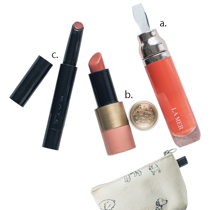 下村知絵さんの持ち歩きリップ3選