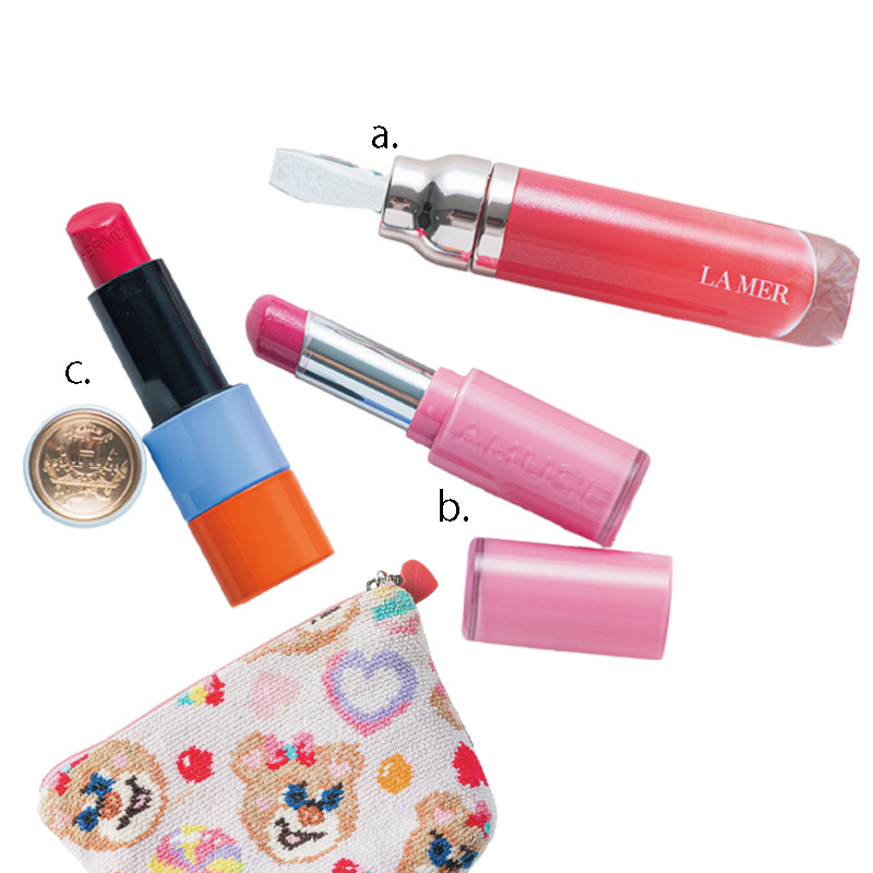 中村亜由美さんの持ち歩きリップ3選