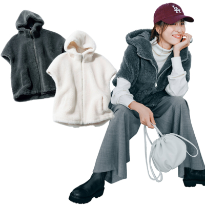去年即完売！普段もイベントも使える『ボアアウター』が最強【冬ママコーデ】