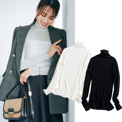 着ぶくれしない！【シアータートル】なら苦手な人でも上品に決まる