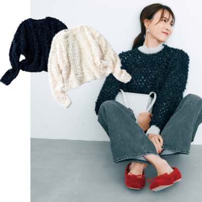 年末年始イベントにも！【ラメ入りニット】は日常まで華やぐ一枚