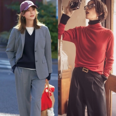 【ニット】の下に何を着る？簡単オシャレな「重ね着」コーデ7選