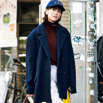 ワンマイルコーデは“ピーコート感覚”の【中間アウター】で即垢抜ける！