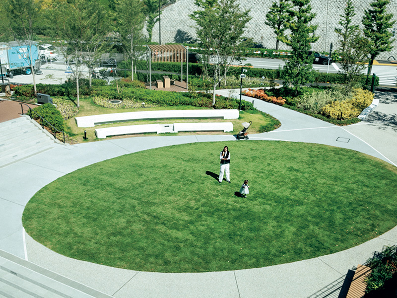 代々木公園 BE STAGEの芝生