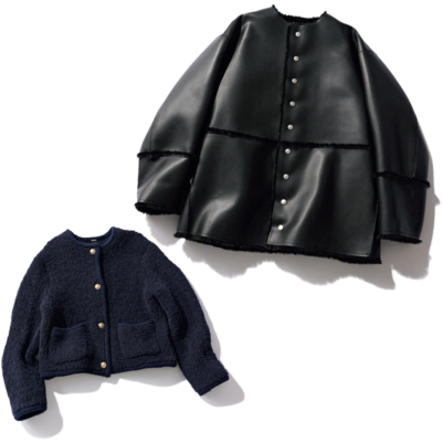 1万円台から発見！キレイめ【ノーカラーアウター】はカジュアルコーデの格上げに効く◎