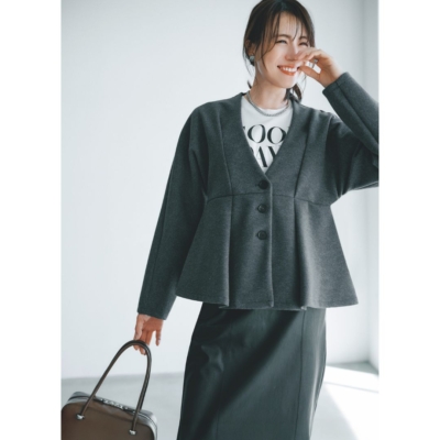 ママの【通勤ジャケット】はジャージー素材が楽ちん！Tシャツでもきちんと見え