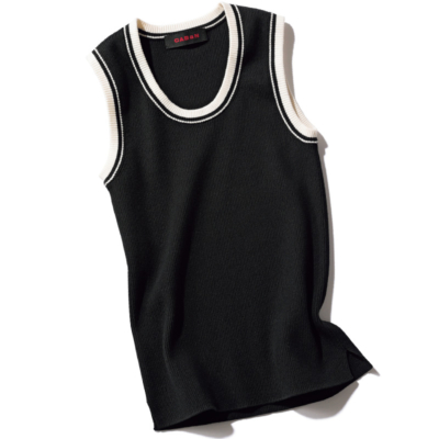 【大人気CABaN】2倍楽しめる『ニットタンク』が重ね着オシャレの名脇役！