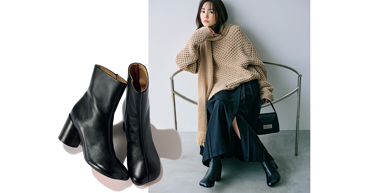【美品】ブルーレーベルクレストブリッジ　桐谷美玲さん着用レザーロングブーツ　23 桐谷美玲が“今っぽく”着こなす大人の【ロングブーツ】コーデ｜＠BAILA