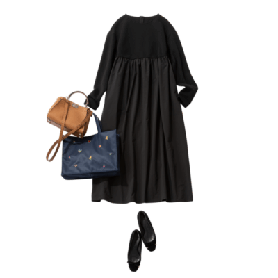 進化した名品【黒ワンピ】コーデ３選！