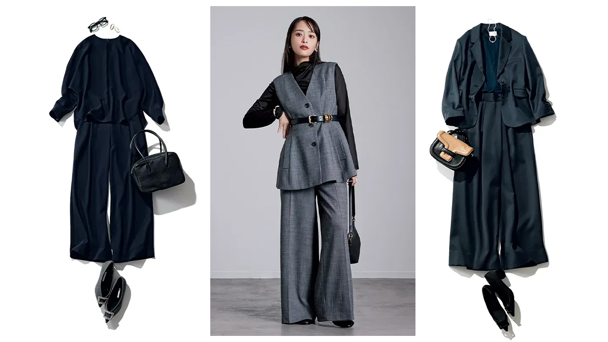 通勤におすすめのセットアップコーデの写真 