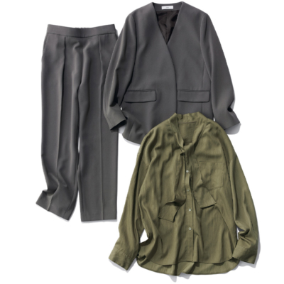 送迎からの通勤も楽勝！イージーケアの【高見えキレイめ服】5選