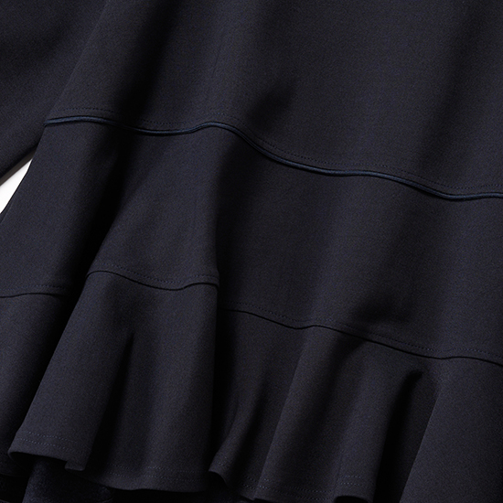 [THREE SQUARE]フレアボーダープルオーバー