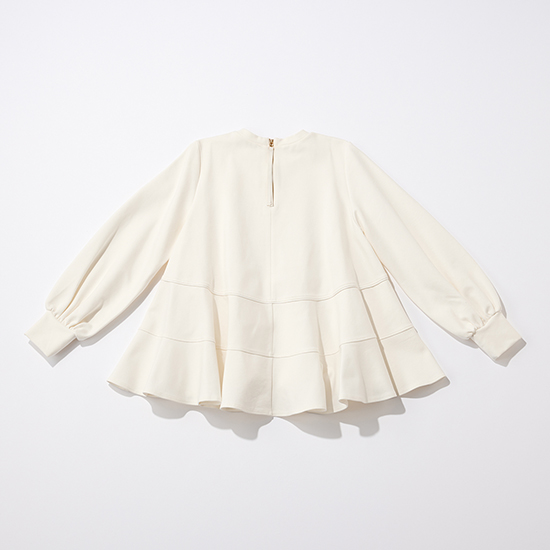 [THREE SQUARE]フレアボーダープルオーバー