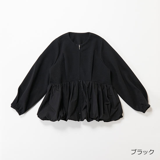 [THREE SQUARE]バルーンコンビブルゾン