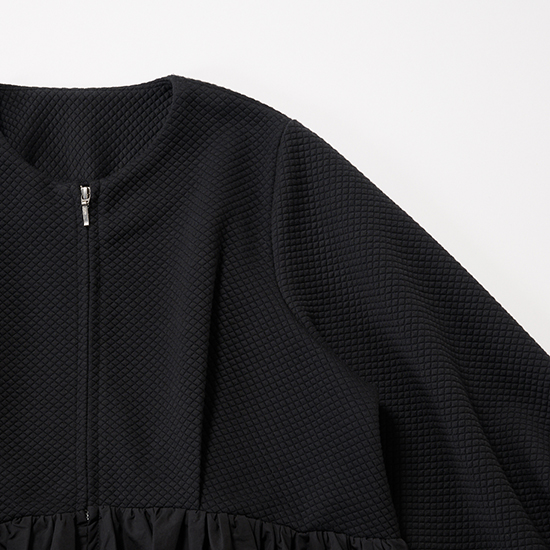 [THREE SQUARE]バルーンコンビブルゾン