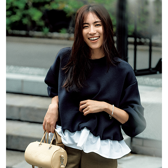 [THREE SQUARE]モチモチフリルプルオーバー