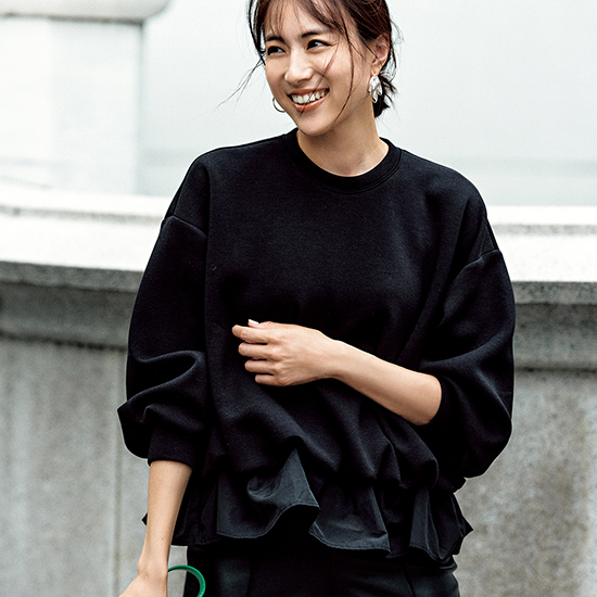 [THREE SQUARE]モチモチフリルプルオーバー