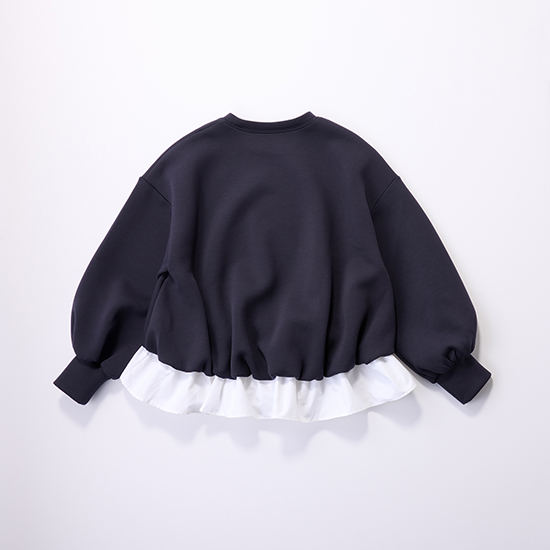 [THREE SQUARE]モチモチフリルプルオーバー