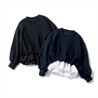 【即完売】した幻の「ペプラム風スウェット」体型カバー、スタイルアップが叶う