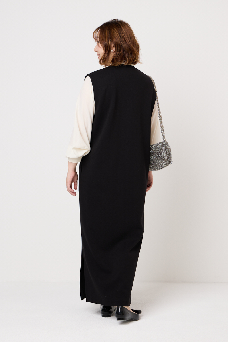 クラウドチームVERY田中ひとみの[THREE SQUARE]タックジャンパースカートコーデ