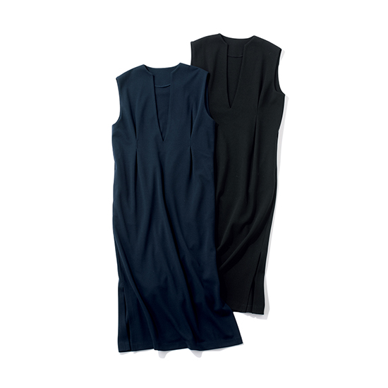 [THREE SQUARE]タックジャンパースカート