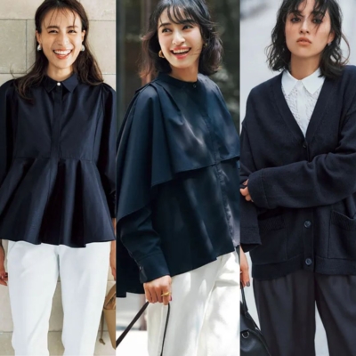 母行事の【ネイビーコーデ7選】地味色でも上品なオシャレを楽しみたいママに