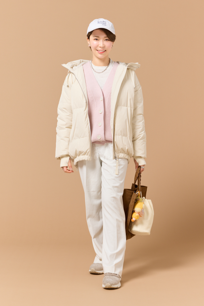 クラウドチームVERY高橋香穂の[ALEGRE]オーバーサイズダウンコートコーデ