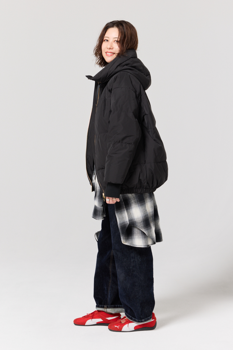 クラウドチームVERY田村まどかの[ALEGRE]オーバーサイズダウンコートカジュアルコーデ