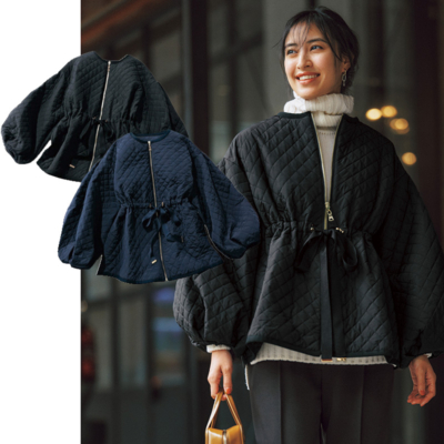 【ママの万能冬アウター】きちんと見え『キルティングコート』は送迎にもランチにも使える！