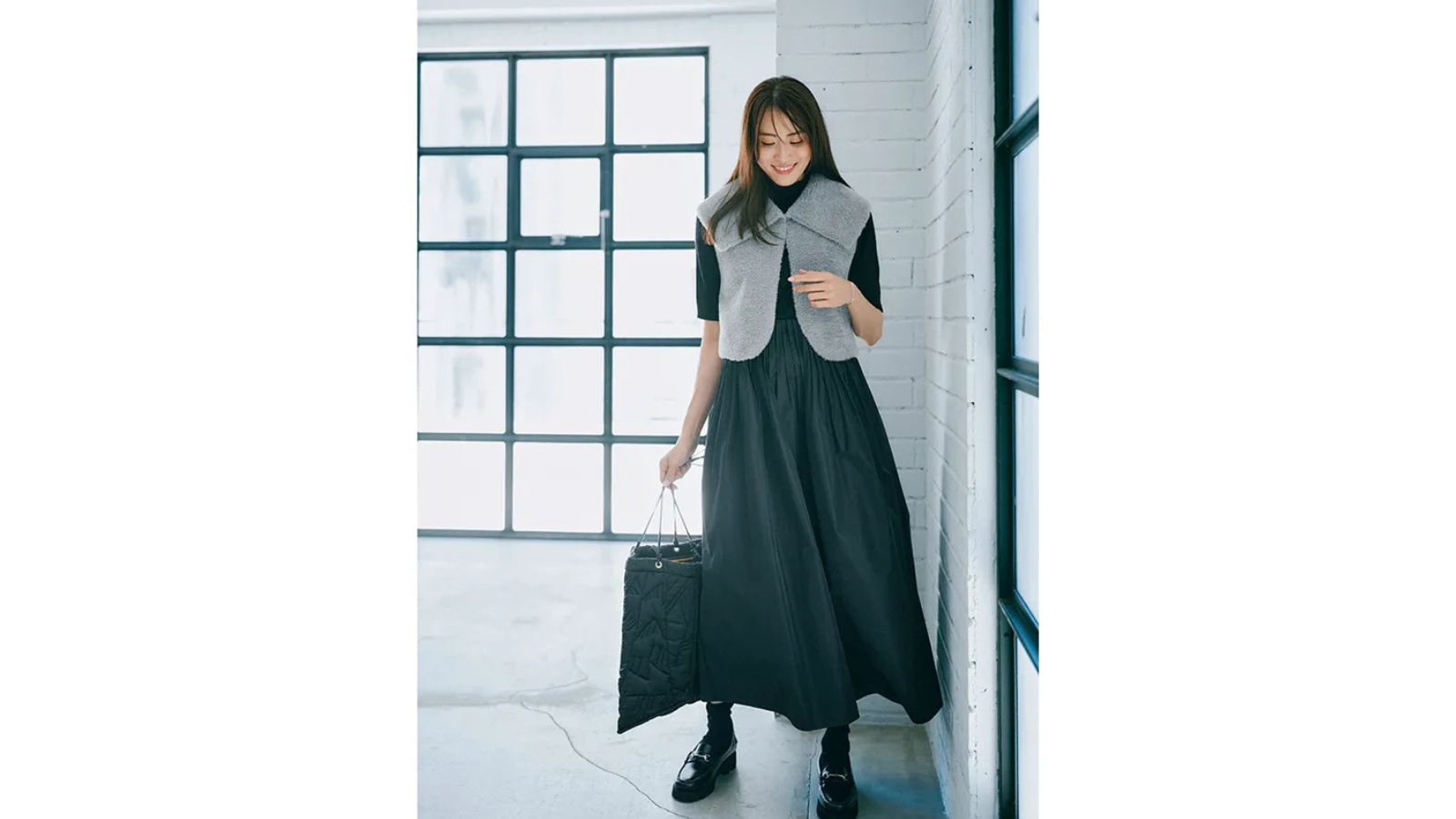 LIGNAGGIO コンパクトファーベスト グレー VERY掲載 LIGNAGGIO コンパクトファーベスト グレー VERY掲載 - メルカリ