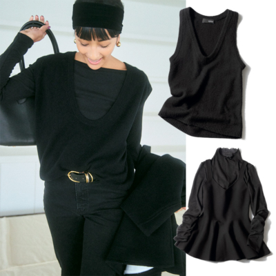 【オール黒コーデ】の“着映えるオシャレ”を攻略！時短＆キレイ見えが叶うアイテムを厳選