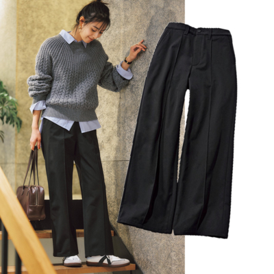 【名品ワイドパンツ】美脚を叶えつつ裏起毛で防寒対策もバッチリ！