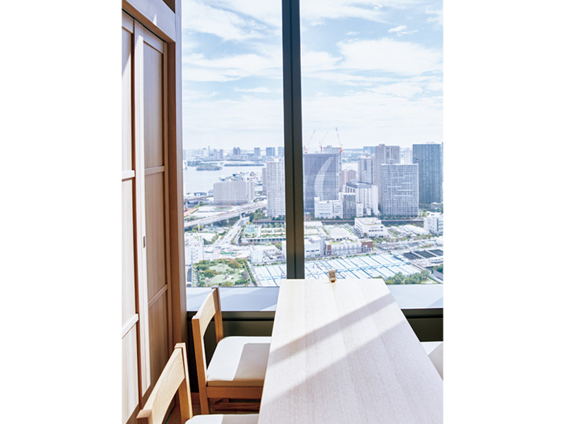 眺望抜群の個室