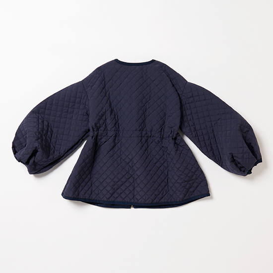 [THREE SQUARE]リボンキルティングコート