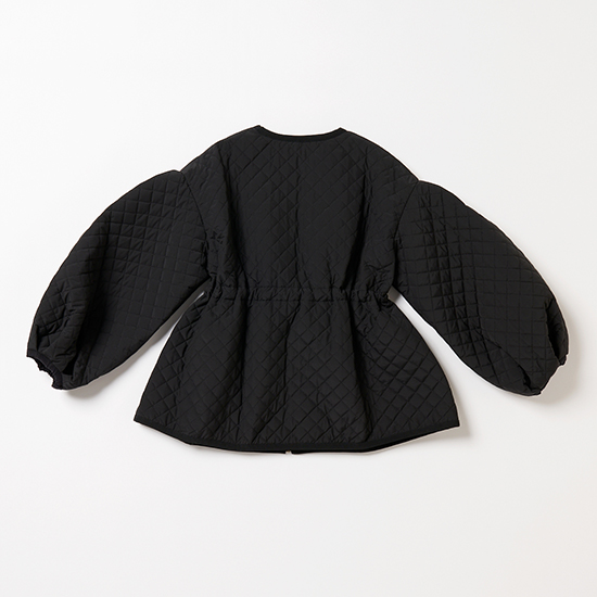 [THREE SQUARE]リボンキルティングコート