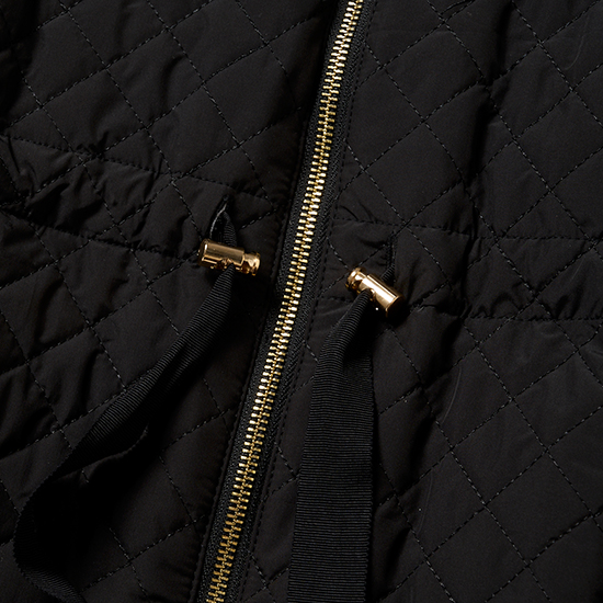 [THREE SQUARE]リボンキルティングコート