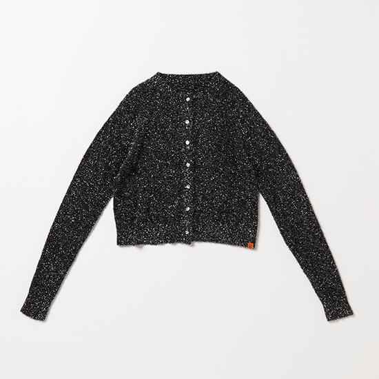 [UNIVERSALOVERALL]ラメニットカーディガン