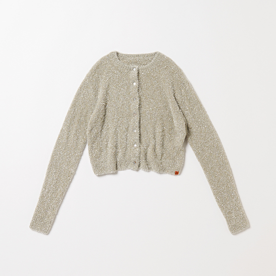 [UNIVERSALOVERALL]ラメニットカーディガン