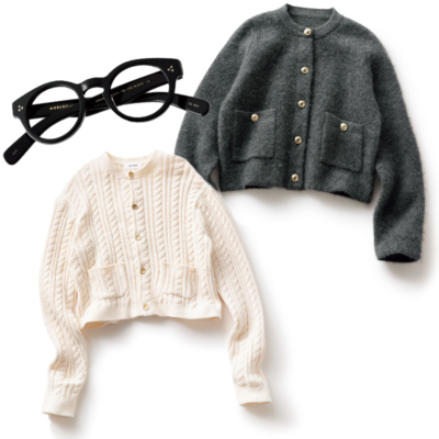 1万円台も！シンプル派の『ジャケット見えカーデ』は“ひとクセデザイン”が◎