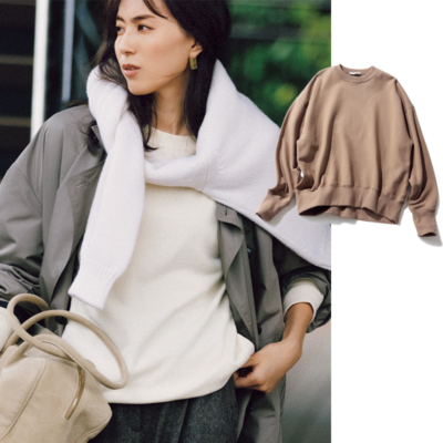 3,157円の“通勤OKスウェット”発見！ニュアンスカラーがキレイ見えのコツ