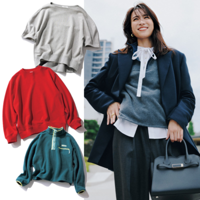 コスパ名品も発見！脱・ご近所な【きれいめスウェット＆フリース】24選