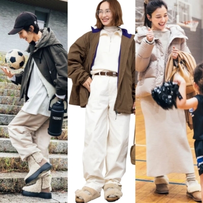 UGG、ノース・フェイス…【モコモコ靴】を大人っぽく履きこなすポイントは？コーデ８選