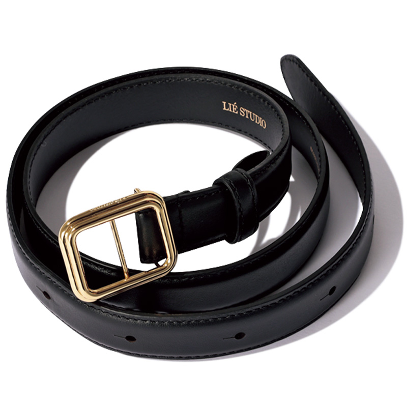 リエスタジオの黒レザーベルト